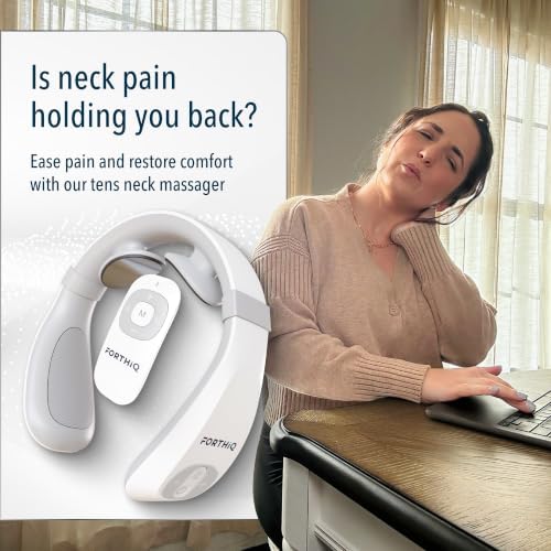 Neck TENS Machine with Heat, Electric Pulse Neck Massager for Pain Relief