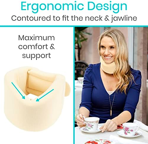 Vive Cervical Collar Neck Brace for Neck Pain and Support for Women & Men
