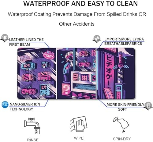 Japanese Comic Desk Mat Large Office Desk Pad, Gaming Mouse Pad