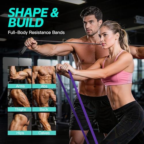 Pull Up Bands, Resistance Bands Set, Exercise Workout Bands for Men & Women, Ideal for Body Stretching, Physical Therapy and Muscle Training