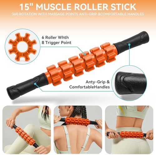 Krightlink 5 in 1 Foam Roller Set Trigger Point Exercise Foam Roller