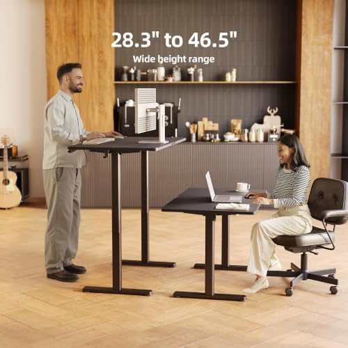 INNOVAR Electric Height Adjustable Standing Desk, 55x24 Inch, Black