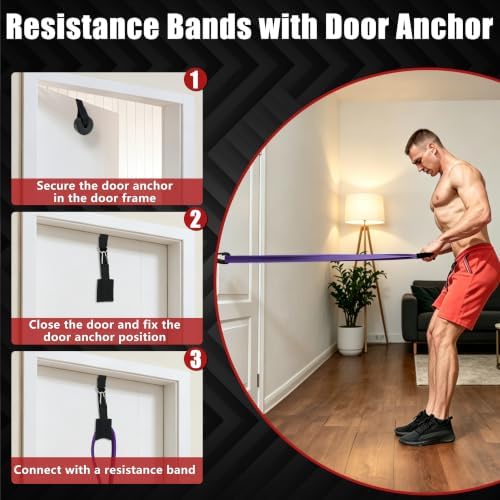 5-Level Resistance Bands for Working Out, Pull Up Assistance Bands