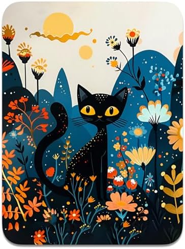 Small Mouse Pad, Mini Mouse Pad 6 x 8 Inch, Thick Rubber Waterproof Mouse Mat, Cute Mousepad for Women Men Wireless Mouse Laptops Home Office, Cute Cat