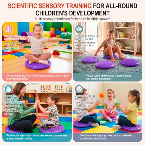 Amylove Wiggle Seat Inflated Wobble Cushion for Sensory Kid