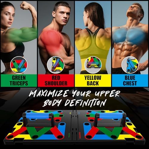 Push Up Board,Foldable Pushup Board for Man,Portable 30 in 1 Push Up Bar