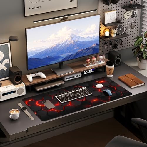 Mouse Pad Gaming - Desk Mat for Keyboard and Mouse - Large Mouse Pads for Desk, Gaming Mousepad with Non-Slip Base, Desks Pad (31.5" X 11.8") for Game, Office and Home
