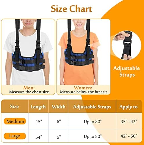 Back Stretcher, Lumbar Traction Device, Spine Decompression Belt for Pain Relief, Spinal Back Stretcher Belt, Thoracic Spinal Decompression Harness, Portable Stretching Device (Medium)