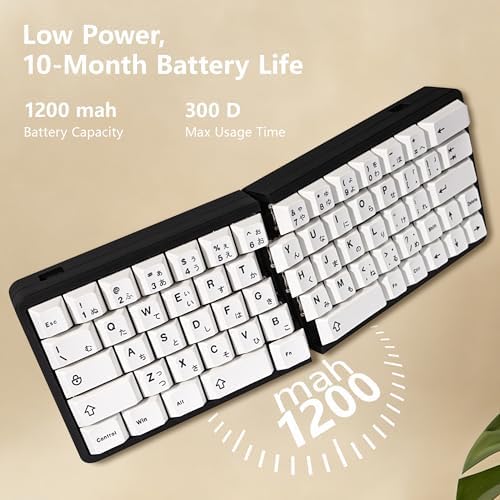 YIVU Split Mechanical Keyboard, 60% Wireless Ergonomic Design, 2.4G, Hot-Swappable Red Switches, QMK/Vial Programmable, Black