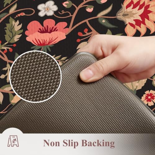 KIMODE Kitchen Mats for Floor Cushioned Anti Fatigue,Kitchen Rug 2 piece