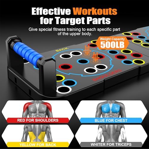 Push Up Board,Foldable Pushup Board for Man,Portable 30 in 1 Push Up Bar
