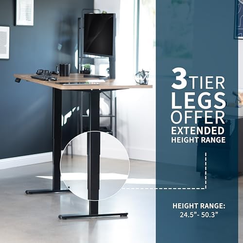 VIVO Reclaimed Wood 71 x 30 in Standing Desk, DESK-KIT-2B7P
