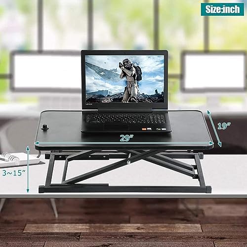 PayLessHere 29" Standing Desk Converter Height Adjustable Desk Riser