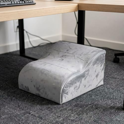 Desk Foot Stool Cushion with Nonslip Base for Workplace Use