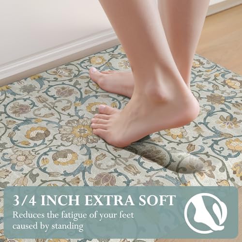 KIMODE Kitchen Mats for Floor Anti-Fatigue Cushioned Comfort Standing Mat