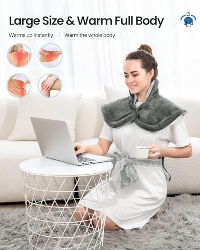 RENPHO Heating Pad for Neck and Shoulders and Back, FSA Eligible HSA