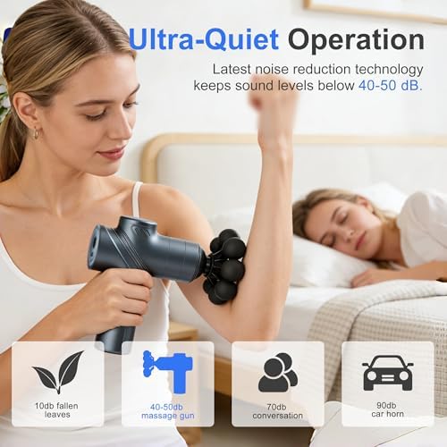 LEERCON Massage Gun Deep Tissue Mini Muscle Back Massager for Pain Relief