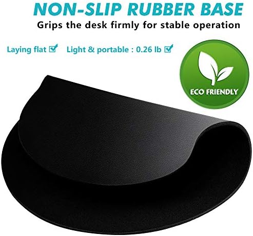 Ergonomic Mouse Pad 3 Pack with Wrist Rest Support, Round Gaming Mousepad with Smooth Surface & Non-Slip Rubber Base for Computer, Laptop, Office, Comfortable Memory Foam for Wrist Cushion