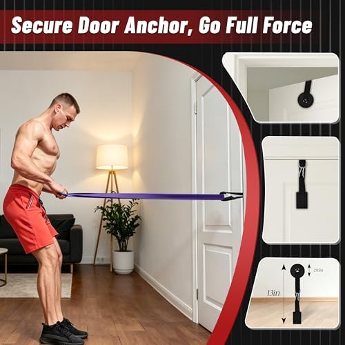 5-Level Resistance Bands for Working Out, Pull Up Assistance Bands