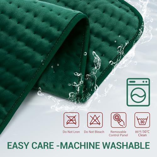 XXXL Heating Pad for Back Pain Relief & Period Cramps, Extra Large Electric Heating Pads for Women Legs Knee Feet Neck & Shoulders, 17”x33” Oversized Heat Pad with Timer, Gifts for Women Mom Men Dad