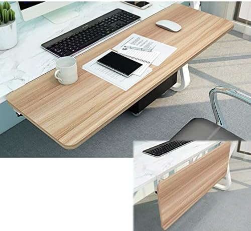 V3VOGUE 90° Foldable Desk Extender Armrest Shelf, Extended Desktop and Space Saver, Clamp-On Keyboard Drawer Tray, with K-Bracket, Ergonomic Computer Elbow Arm Support Relieve Fatigue