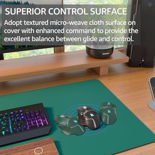 KTRIO Large Gaming Mouse Pad, Desk Mat, 31.5 x 15.7 in, Forest Green, XXL
