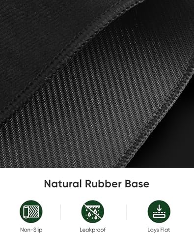 ALOANES Large Gaming Mouse Pad with Non-Slip Rubber Base,Stitched Edge,Desk mat for Laptop,Computer & PC, Wristing Pad for Gamer,Office & Home,Classic Black XXL 15.74''x35.43''x0.12''