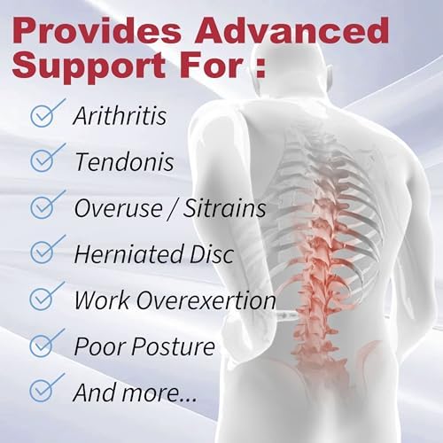 Back Brace for Lower Back Pain Relief - Lumbar Support Belt with 8 Zoned Support Bars, Adjustable Strap & Breathable 3D Knit for Men & Women, Sciatica Herniated Disc Support