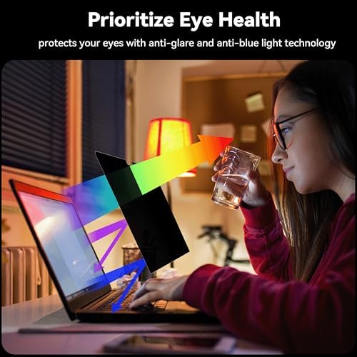 IPROKKO 360° Privacy Screen Macbook Air 13.6/13 Inch (2022-2026, M2, M3, M4, M5),Matte Anti Glare Blue Light 13.6in Mac Scratch Resistant Laptop Screen Protector Filter
