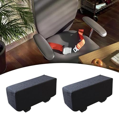 2 Pieces Sponge Armrest Cushion Sponge Arm Pad Replacement Ergonomic Soft Elbow Support Pillow Heightening Pad for Desk Chair