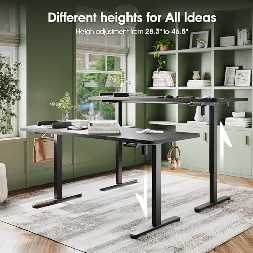 Monomi Electric Standing Desk 63"x28"Height Adjustable Sit Stand Desk