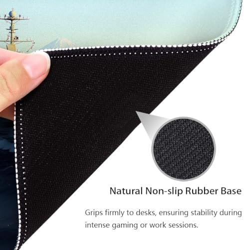 Aircraft Carrier Mouse Pad, US Navy Military Theme Patriotic Desk Mat
