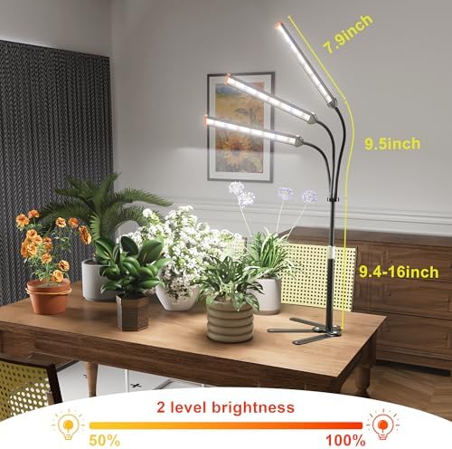 Grow Light for Indoor Plants,5000K Full Spectrum Growing Plant Lamp