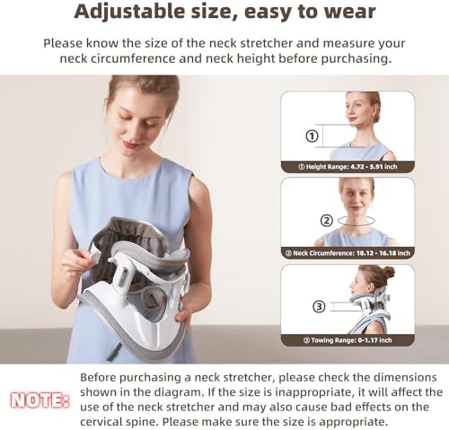 zenopax Cervical Neck Traction Device,Neck Stretcher for Neck Traction