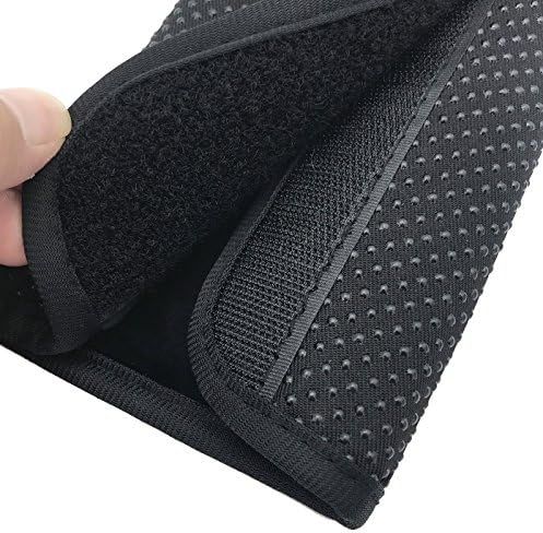 Wanty 2 Pieces Home Office Polyester Removable Durable Machine Washable Office Chair Armrest Slipcovers Covers Protect Armrests (Black)