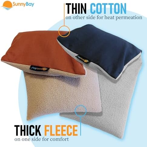 SunnyBay Microwavable Neck and Shoulder Heating Pad, 6x11 Inches, 2 Pack