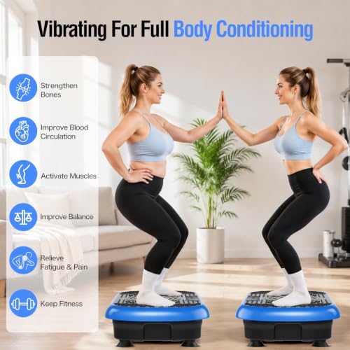 Vibration Plate Exercise Machine with 200 Speeds & 10 Presets