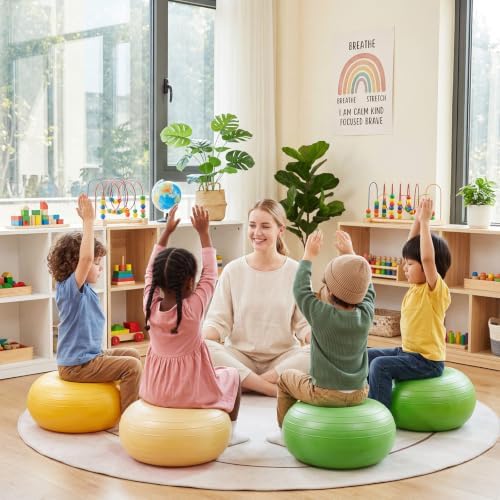 Lewtemi 4 Pcs Flexible Seating for Classroom Elementary 20'', Elegant Color