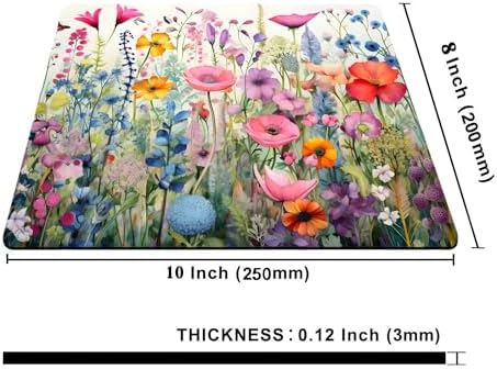 Gorgeous Flowers Plants Mouse Pad,Pink Floral Rose Mouse Pads for Desk,Soft Computer Mouse Mat Cute Mousepad Cloth Computer Mouse Pads for Women,Square Waterproof Non-Slip Rubber Base MousePads
