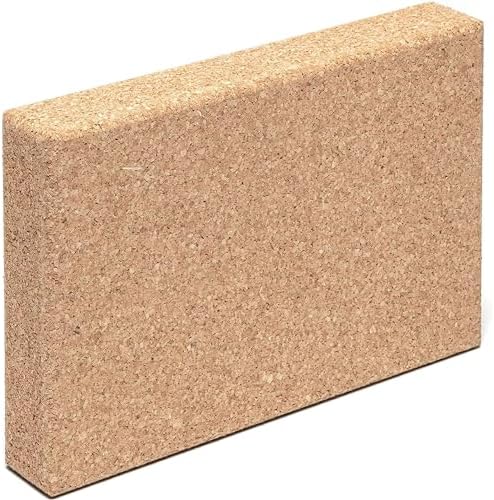 Go4Cork Cork Yoga Block | Non-Toxic, Alternative To Foam Yoga Blocks | Odorless, Soft, Non-Slip, Workout & Exercise | Yogi Gift Accessories | Men & Women | Eco Friendly, Sustainable