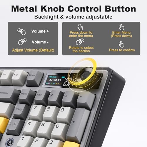 AJAZZ AK980 Wireless Mechanical Keyboard(Black,Murad Switch)