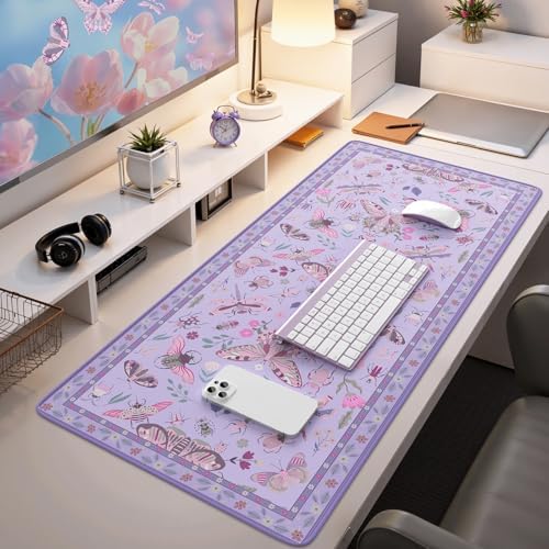 iCasso Purple Large Mouse Pad, Desk Matt for Desktop