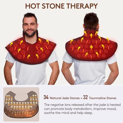 UTK Far Infrared Heating Pad for Neck and Shoulder and Back Pain Relief