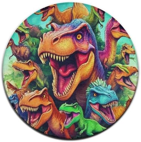 Fashion Round Area Rug Large Non Slip Carpet Unisex Home Decor Mat Dinosaurs