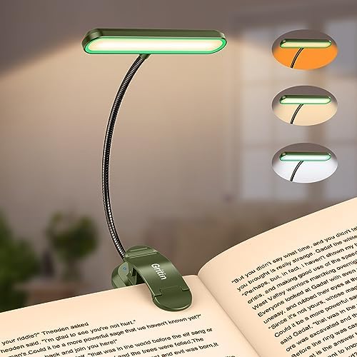 Gritin Rechargeable Book Light for Reading in Bed with 19 LED