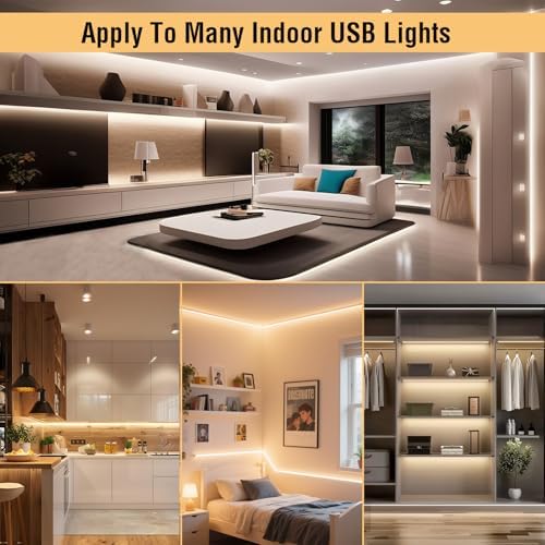USB Dimmer Switch 2 Pack, 10-Level PWM Dimming with Memory Function