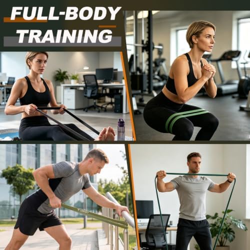 LEEKEY Resistance Bands Set for Pull Up Assistance & Exercise