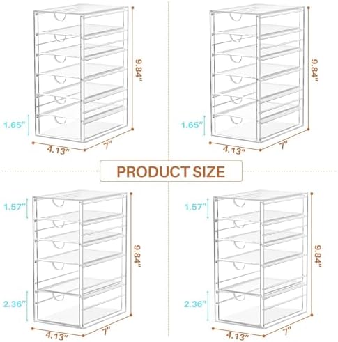 ARSTPEOE 22-Drawer Acrylic Storage & Makeup Organizer for Desk, Bath