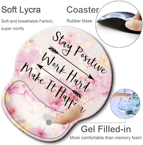 Ergonomic Mouse Pad with Wrist Rest Support,Gel Mouse Pads for Desk