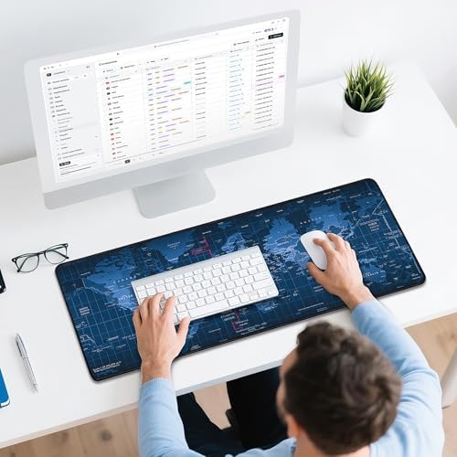 Mouse Pad Gaming - Desk Mat for Keyboard and Mouse - Large Mouse Pads for Desk, Gaming Mousepad with Non-Slip Base, Desks Pad (31.5" X 11.8") for Game, Office and Home
